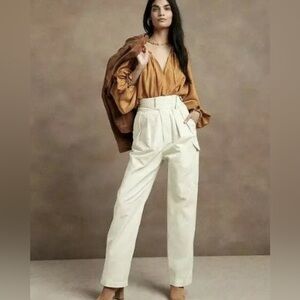 Banana Republic Pants Womens 10 Heritage Explorer Belted Wide Leg